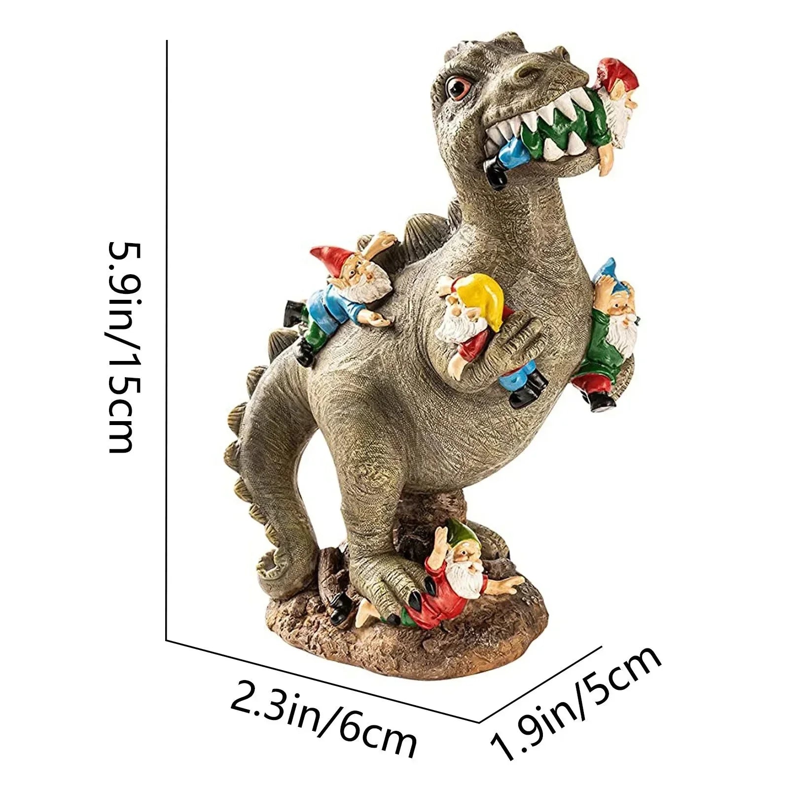Tuindecoratie | Dinosaurierfiguur Kunsthars | Weerbestendig | RexTerra