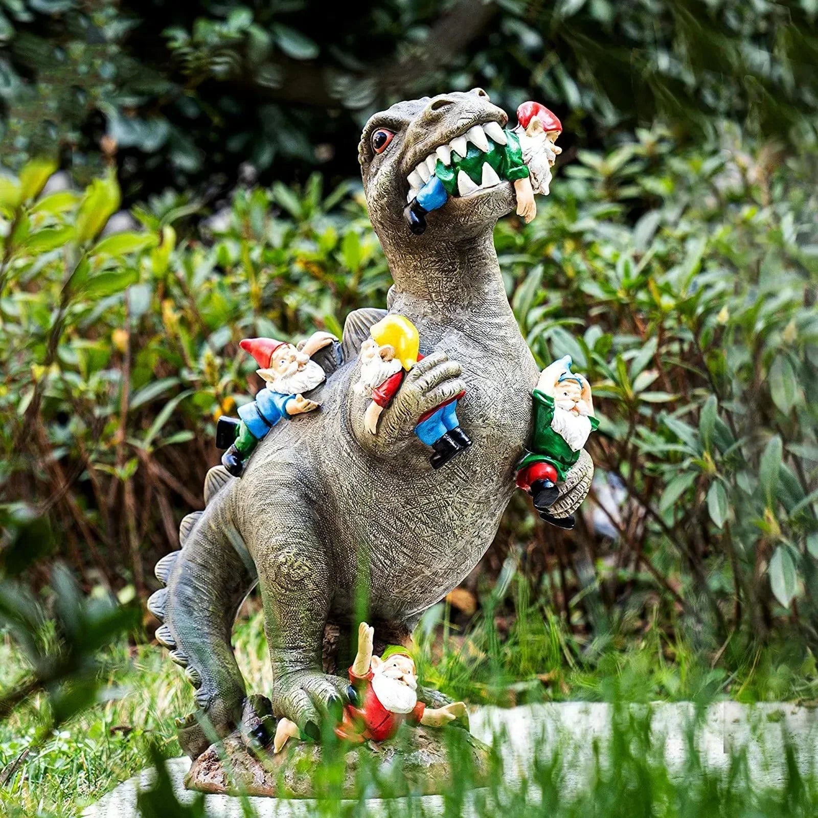 Tuindecoratie | Dinosaurierfiguur Kunsthars | Weerbestendig | RexTerra
