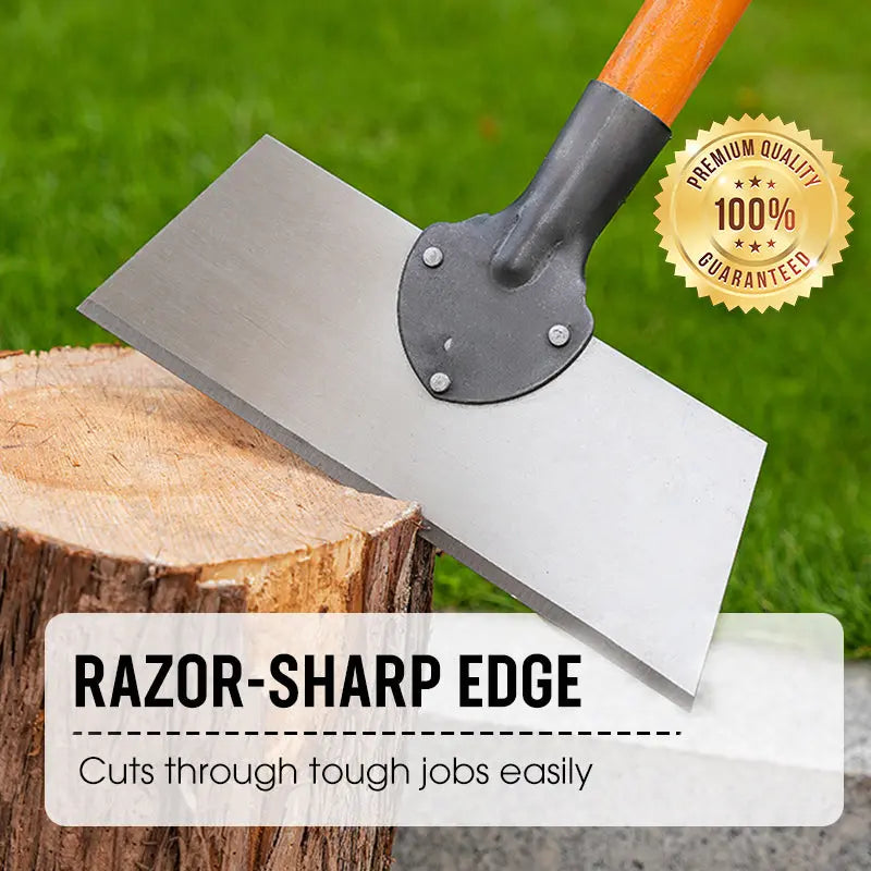 Gartenhacke | Breite Stahlklinge | Schub und Zug | WeedScrape