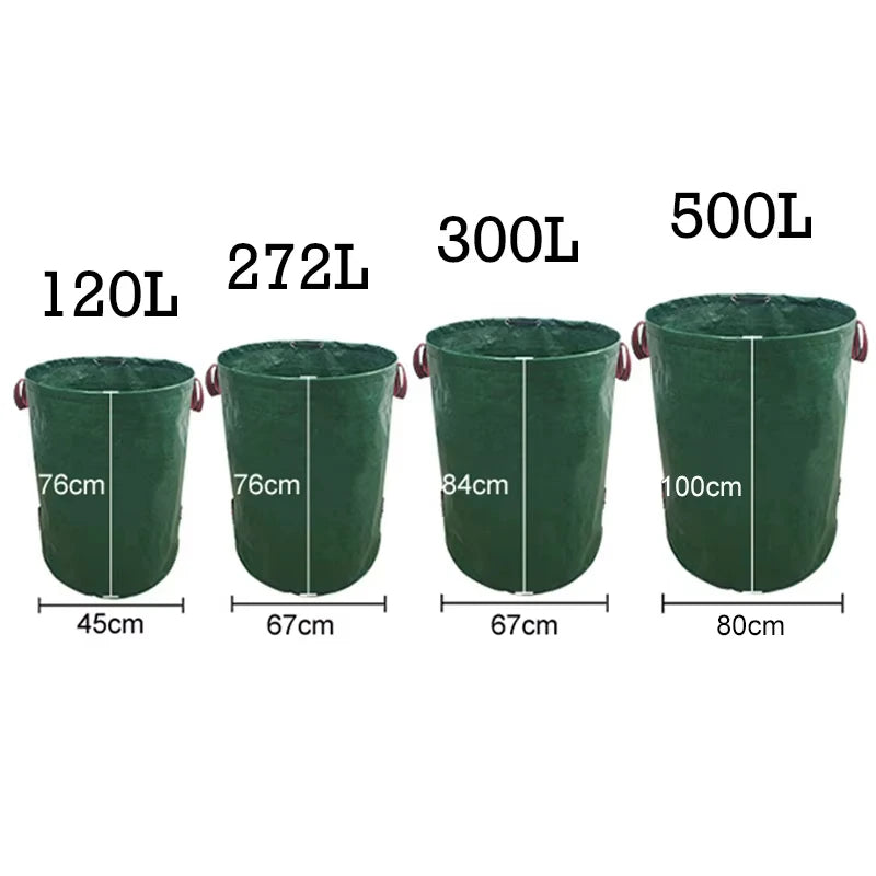 Gartensack | Wiederverwendbar und Faltbar | Fassungsvermögen 120–500 | GartenSammel