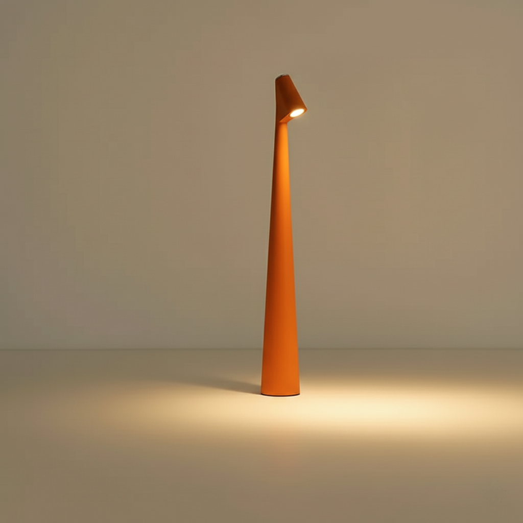 Kabellose LED-Tischlampe aus Metall und Glas | Nordisches Design, 35 oder 45 cm, 5 Farben | Wiederaufladbarer Akku 8
