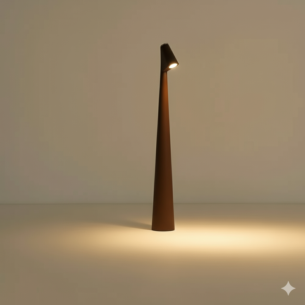 Kabellose LED-Tischlampe aus Metall und Glas | Nordisches Design, 35 oder 45 cm, 5 Farben | Wiederaufladbarer Akku 9
