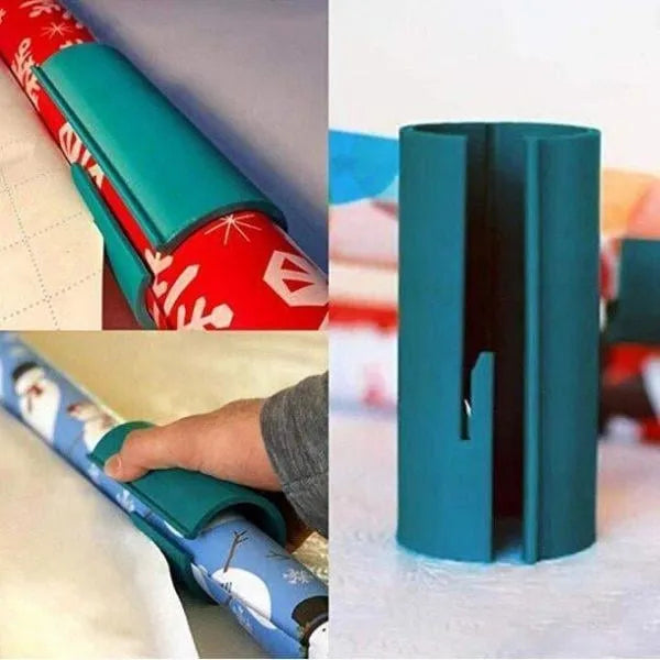 Geschenkpapierschneider Gleitend Kunststoff mit integrierter Klinge