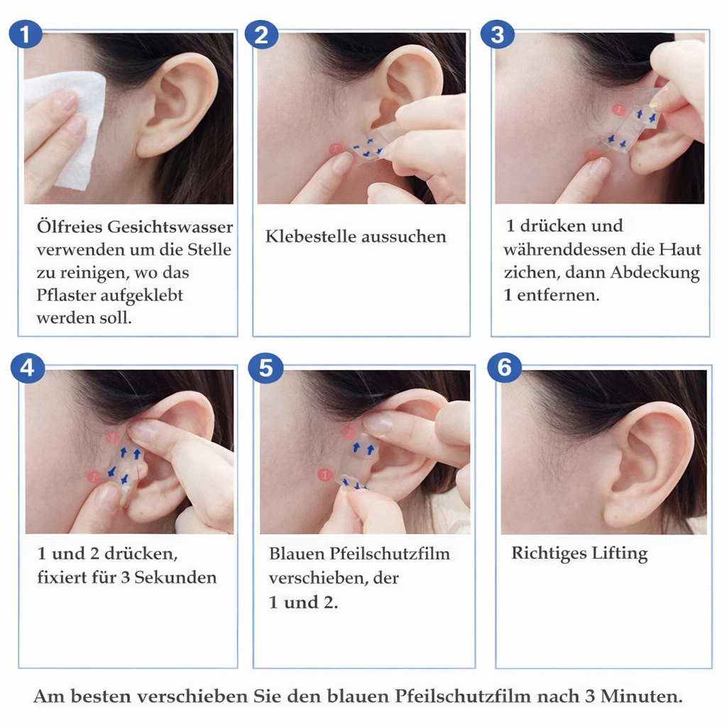 Gesichtslifting | Unsichtbarer Sofort Lift | Hautfreundlich| Contoura