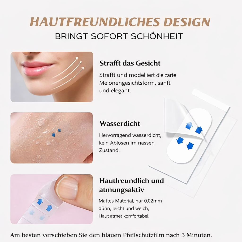 Gesichtslifting | Unsichtbarer Sofort Lift | Hautfreundlich| Contoura