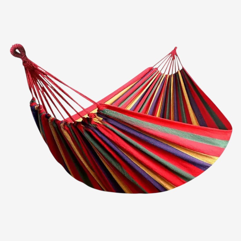 Gestreifte Hängematte | Schnell aufgestellt | Rutschfest | LoungeFold