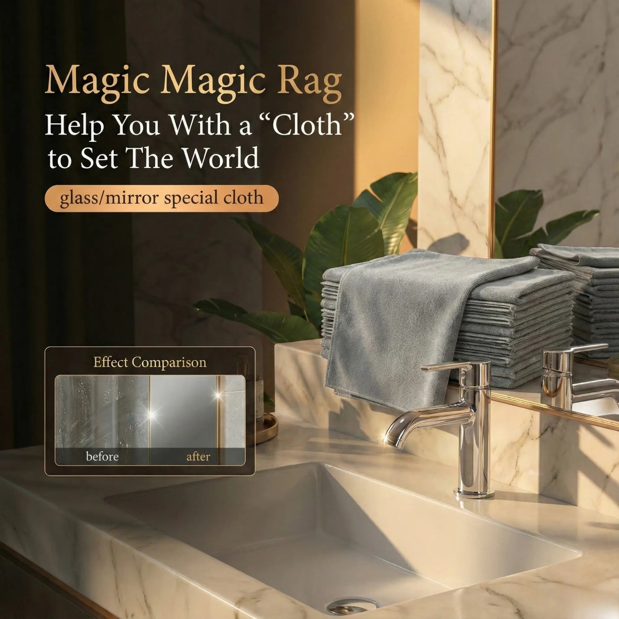 Glasreinigungstücher Mikrofase | Streifenfrei | Fusselfrei und Wiederverwendbar | ClearWipe