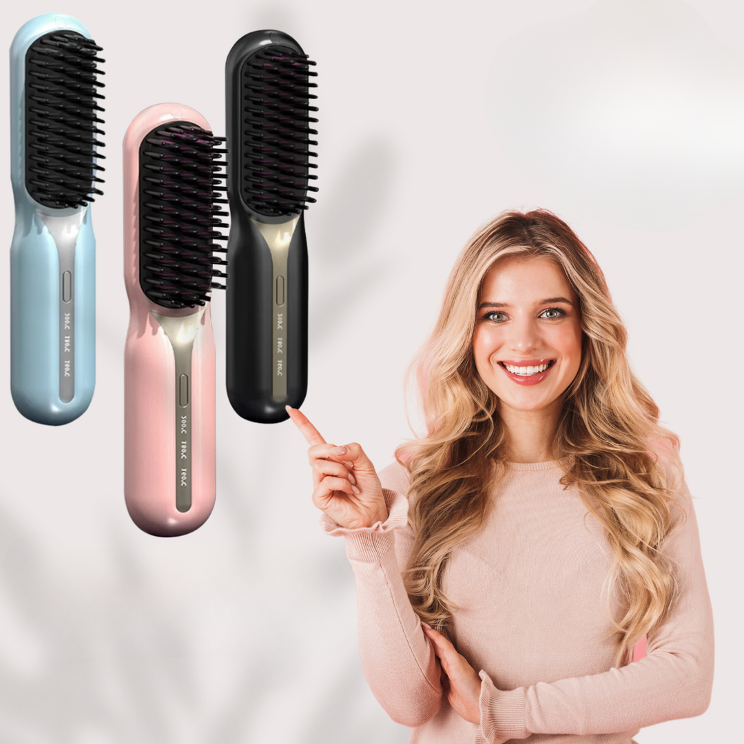 Glätteisen | Kabellose Glättbürste | Schnelles Styling & Glänzendes Haar | IonFlex Styler
