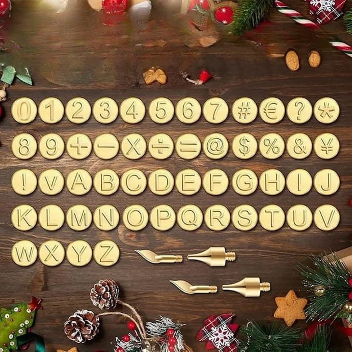 Gravur Set | Alphabet Brennspitzen | Für Holz, Leder & Kork | CraftLetter Pro