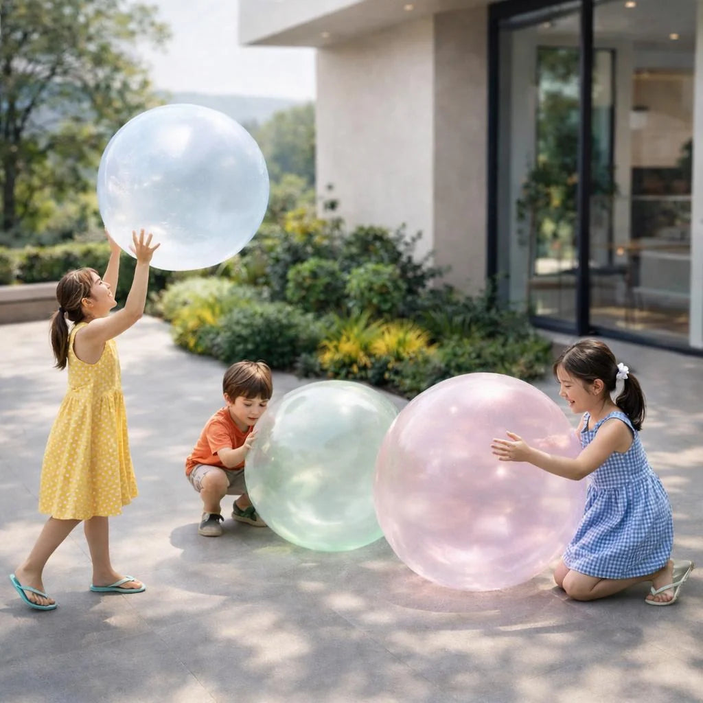 Gummiball | Aufblasbarer Ball für Kinder | Reißfest | Bouncio