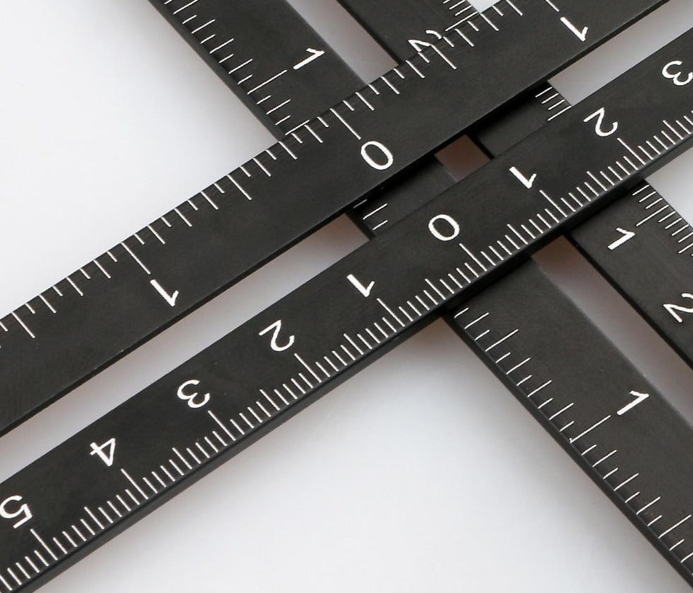Verstellbares Winkelmessgerät Aluminium klappbar mit Lasergravur 9