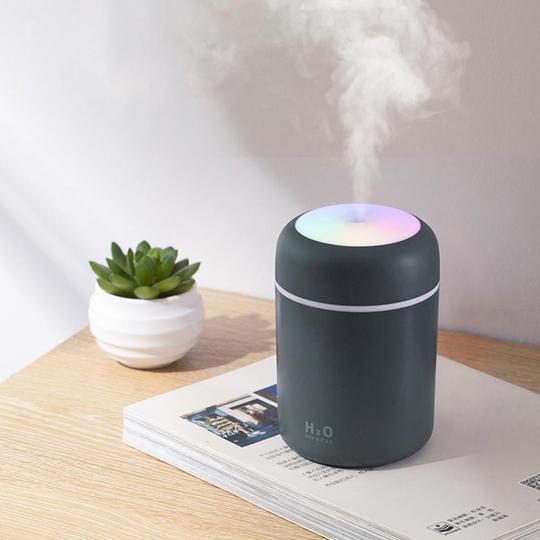 Nano-geatomiseerde luchtbevochtiger diffuser | Koude nevel & LED-verlichting | Compact | Dewdrift