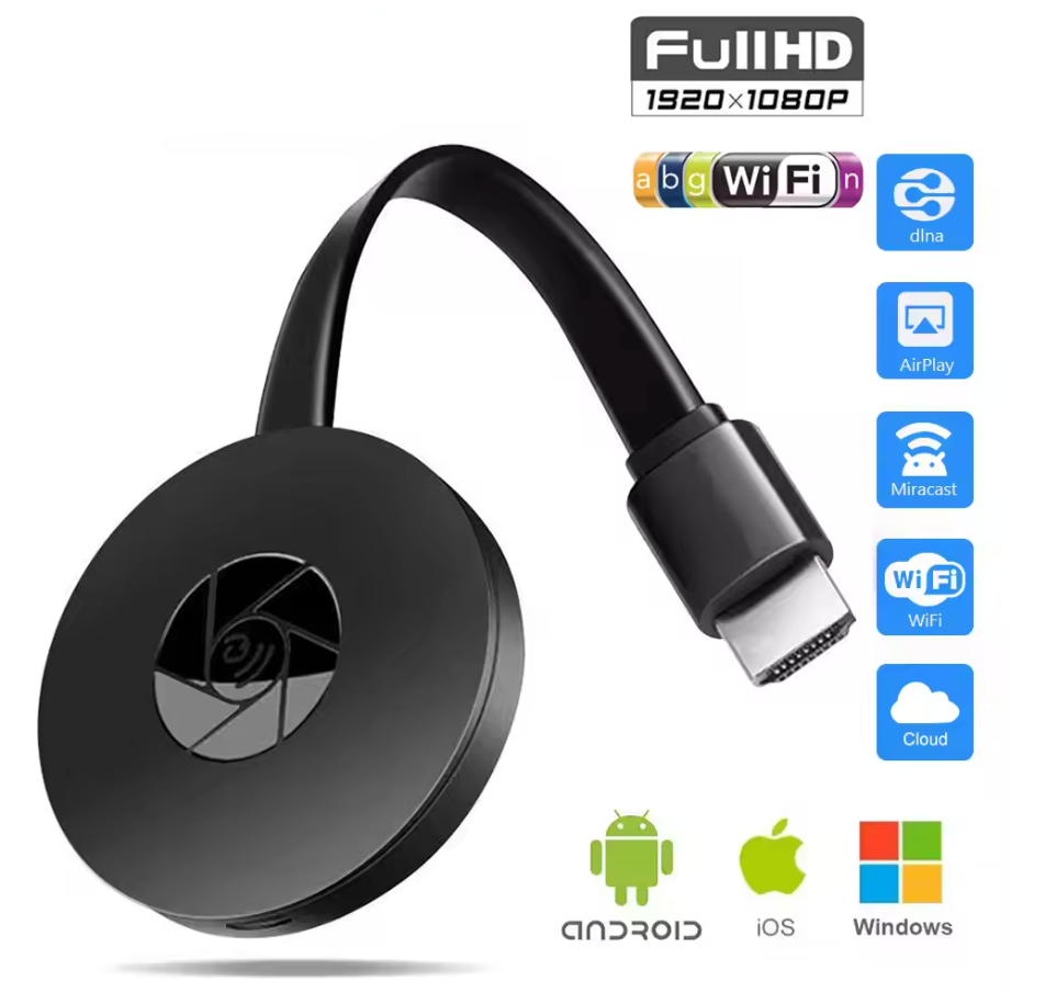 Proiettore HDMI WiFi | Full HD 1080P | Miracast, AirPlay e DLNA | MirraLink