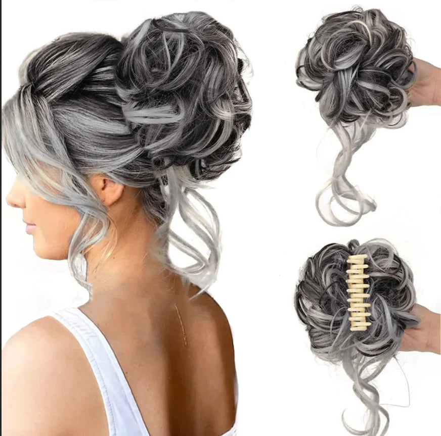 Haar Klammer | Clip-Mechanismus Volumen | Synthetisch Hochsteckfrisur Damen | Buncee