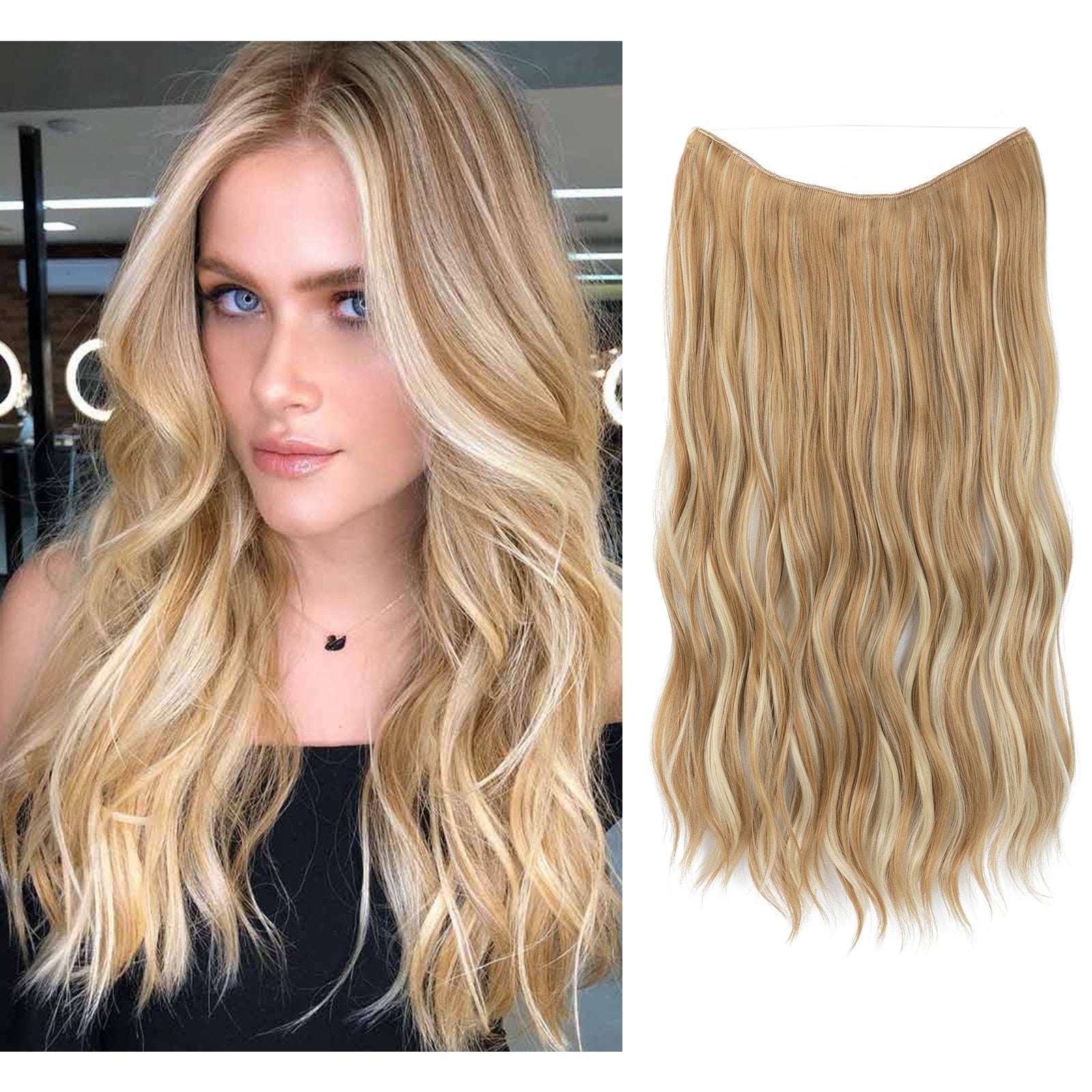 Haar Perücke | Sofort Mehr Volumen | Unsichtbare Halo Extensions | GlamSchleier