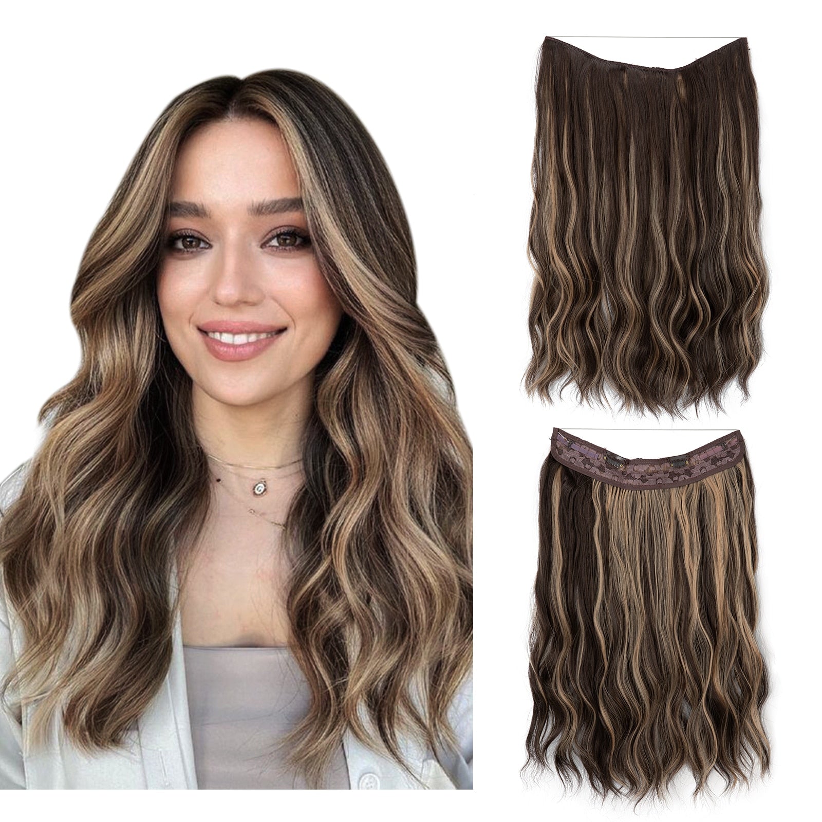 Haar Perücke | Sofort Mehr Volumen | Unsichtbare Halo Extensions | GlamSchleier
