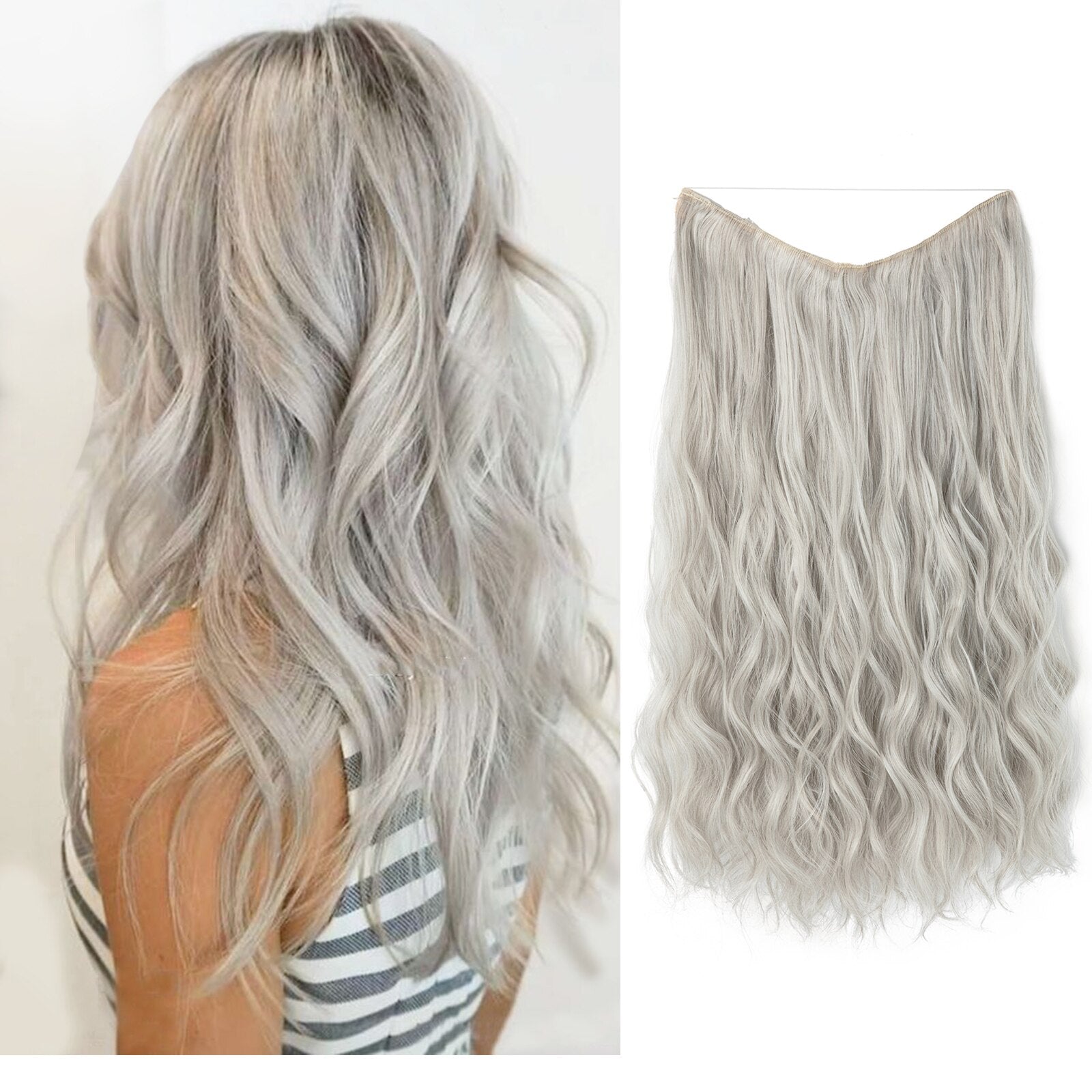 Haar Perücke | Sofort Mehr Volumen | Unsichtbare Halo Extensions | GlamSchleier