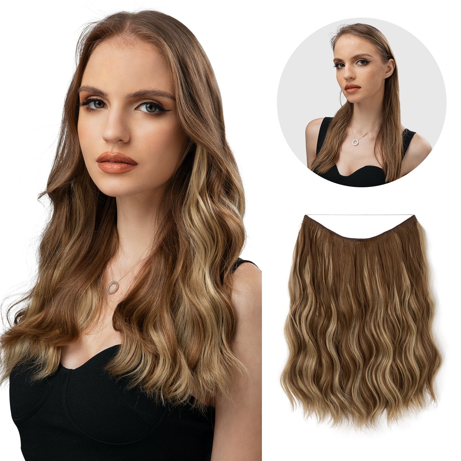 Haar Perücke | Sofort Mehr Volumen | Unsichtbare Halo Extensions | GlamSchleier