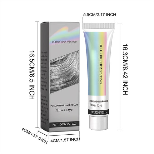 Haarfarbe | Kühles Silber & Aschgrau | Salon-Ergebnis für Zuhause | SilverLuxe