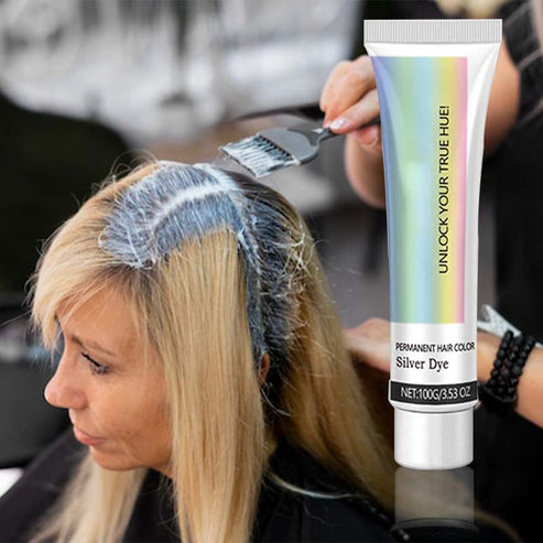 Haarfarbe | Kühles Silber & Aschgrau | Salon-Ergebnis für Zuhause | SilverLuxe