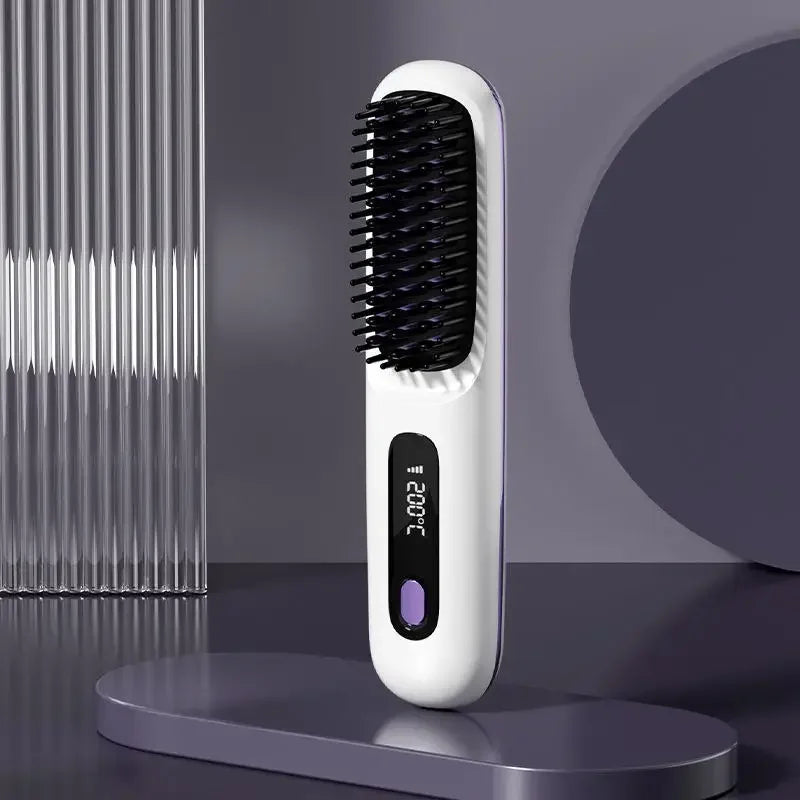 Haarglätteisen | Keramik-Ionen-Haarglätter | USB-aufladbar mit LCD-Steuerung | Glissara