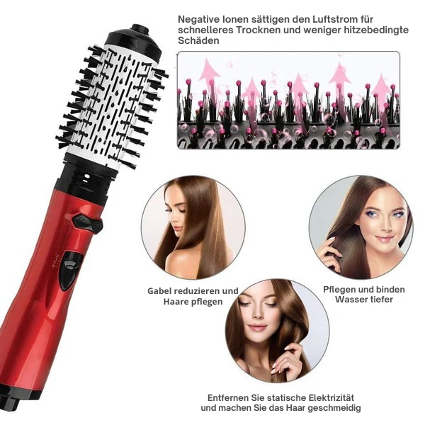 Haartrockner 3-in-1 | Drehfunktion | Volumen & Locken | Austauschbare Bürsten | StylePro