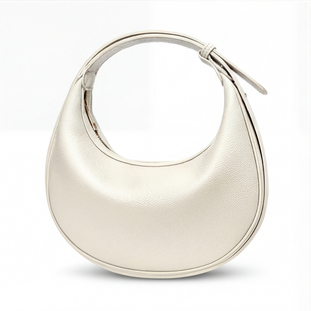 Halbmond-Schultertasche | Drei Tragearten | Weiches Kunstleder | LunaStride
