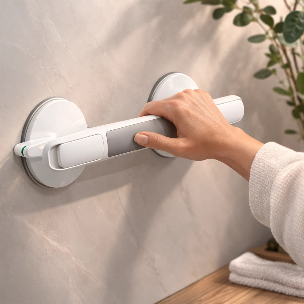 Haltegriff für Dusche, Badewanne oder Toilette | Ohne Bohren| Sicherer Halt | StableHold