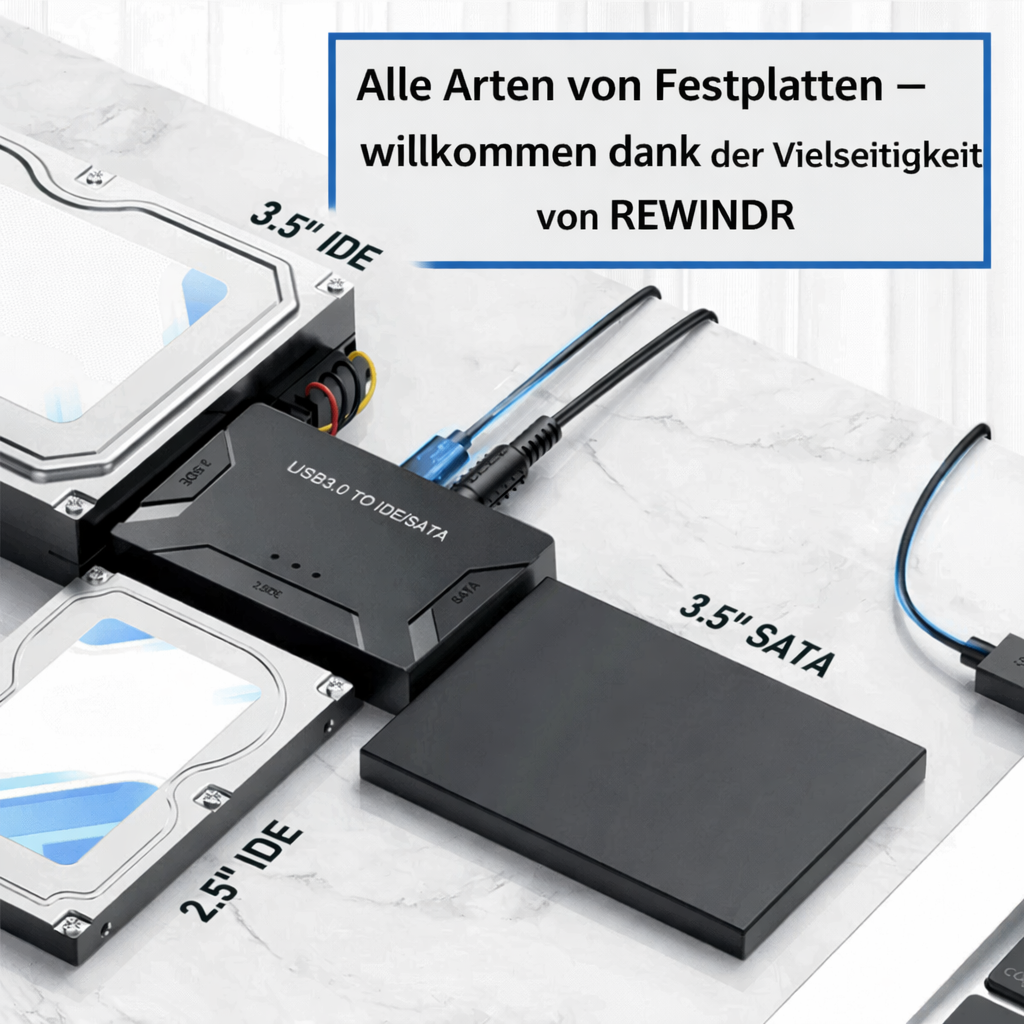 Hard Drive Konvertor | USB 3.0 High-Speed-Datenwiederherstellung | RecoverPro