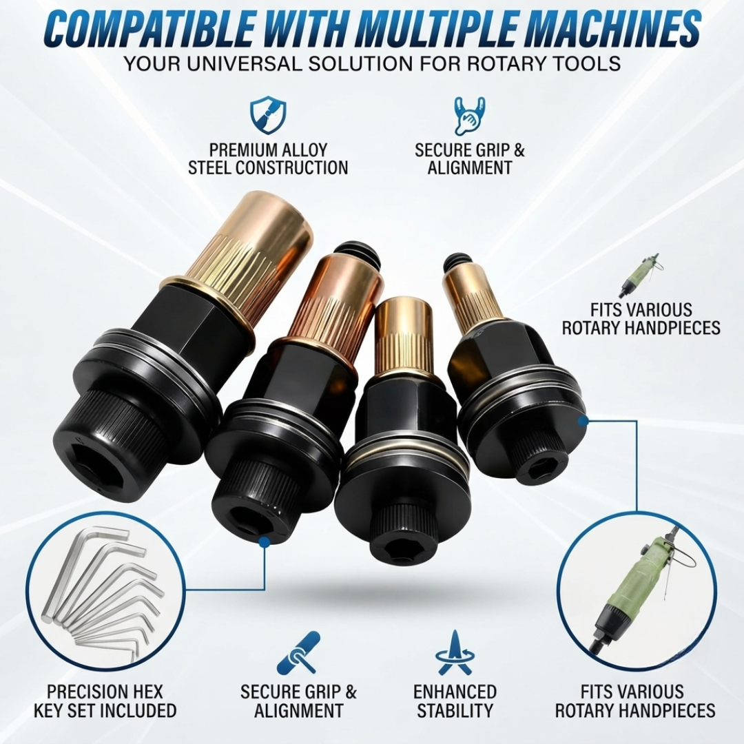 Countersunk Nut Tool Set | M3 to M8 with Storage Box | Assorted Attachments with Diagram | RivetPro