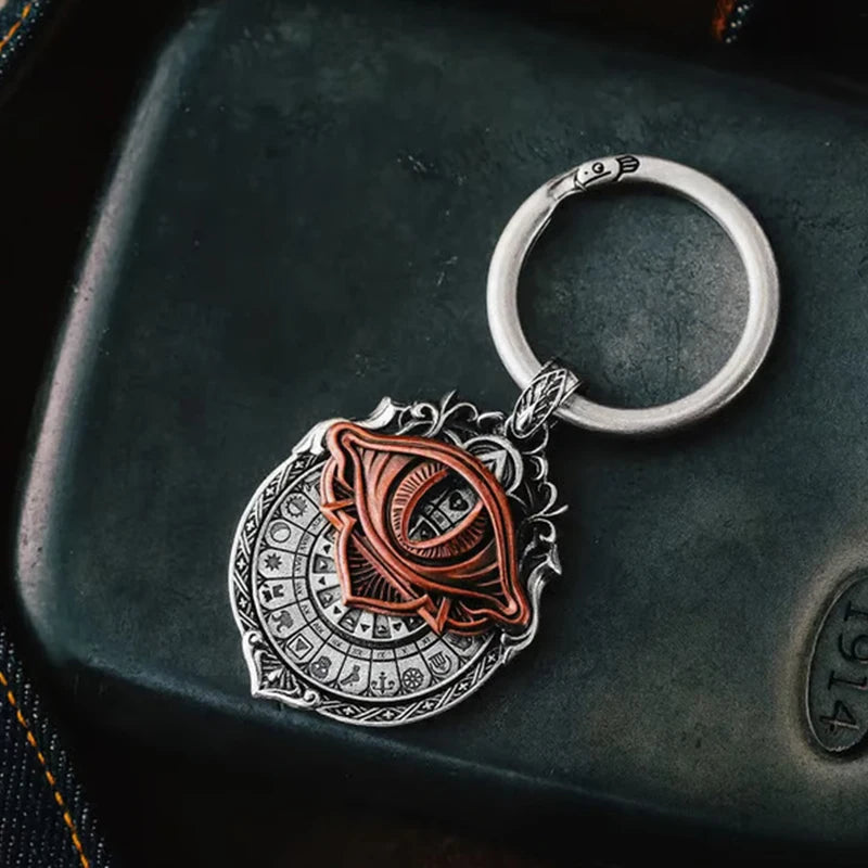 Herren Anhänger Halskette | Mystisches Augenmotiv | Vintage Design | LumaSight