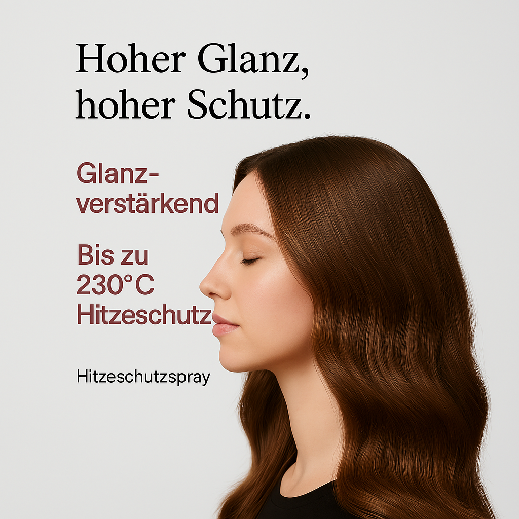 Hitzeschutzspray für Haare | Nachfüllbare Sprühflasche | Schutz vor Hitzeschäden beim Styling mit Glätteisen & Föhn