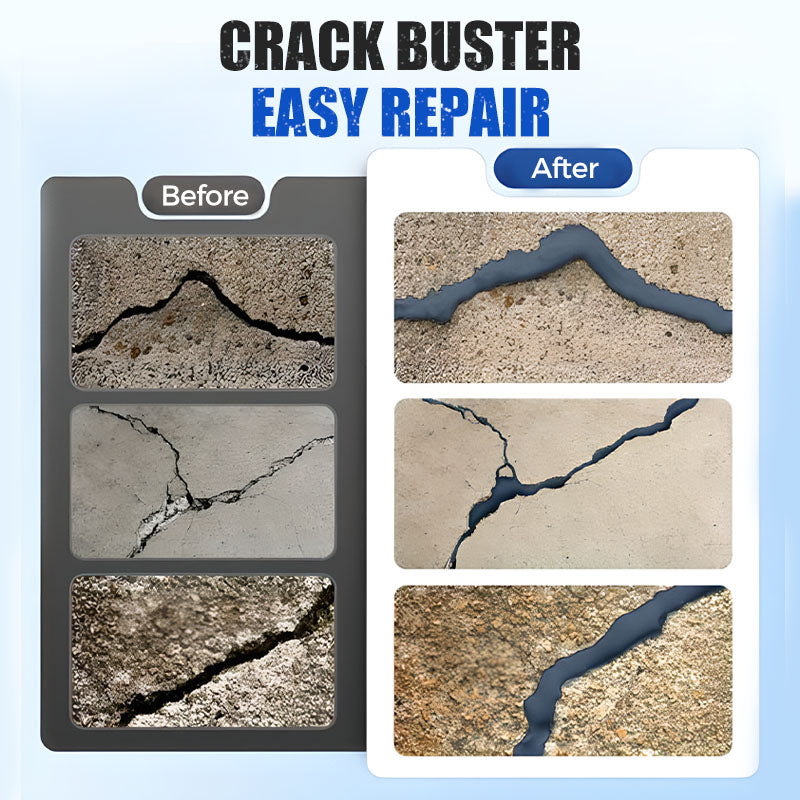 Hochleistungs-Klebstoff zur Reparatur | mit Applikatorspitze, füllt tiefe Risse | Für Beton und Mauerwer | CrackSeal