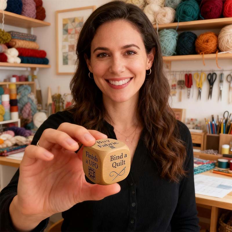 Holz-Entscheidungswürfel | Kreative Impulse per Wurf | Lasergravur | CraftDice