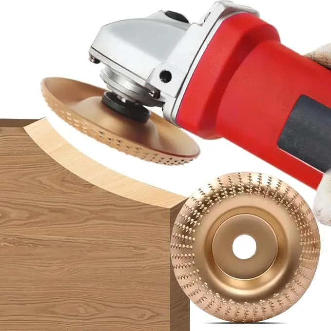 Holzbearbeitungs-Schleifscheiben-Set aus Hartmetall | 3 Scheiben für 4"/4.5" Winkelschleifer | Präzise, vibrationsfrei 8