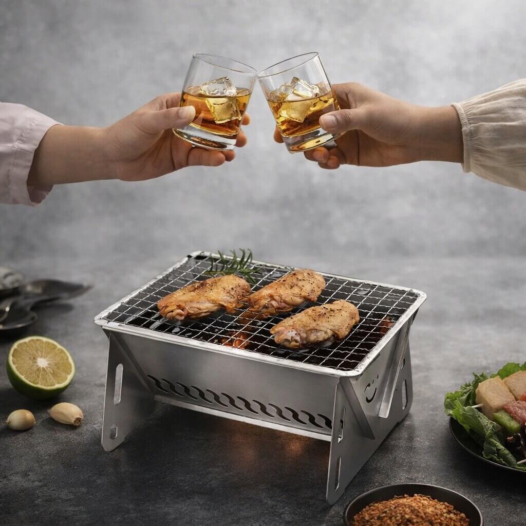 Holzkohlegrill | Schnell aufgebaut | Robuste Konstruktion | OutdoorFlamme
