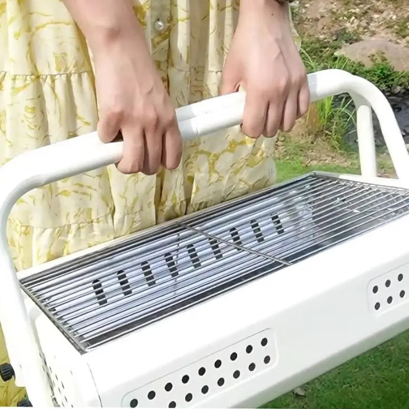 Holzkohlegrill | Tragbar | Klappgriffe | GrillGo