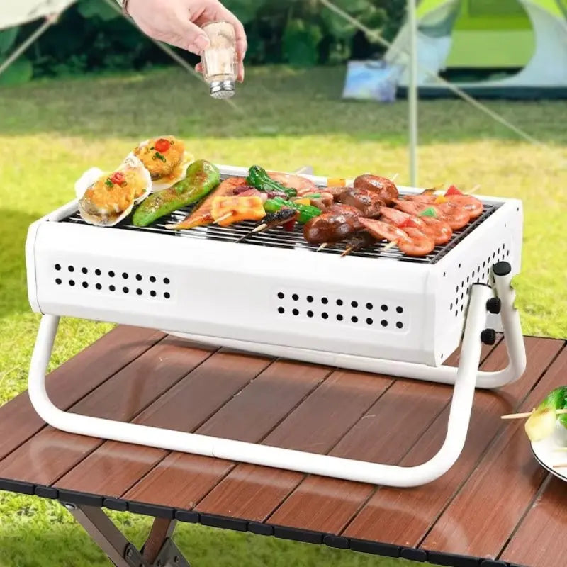 Holzkohlegrill | Tragbar | Klappgriffe | GrillGo