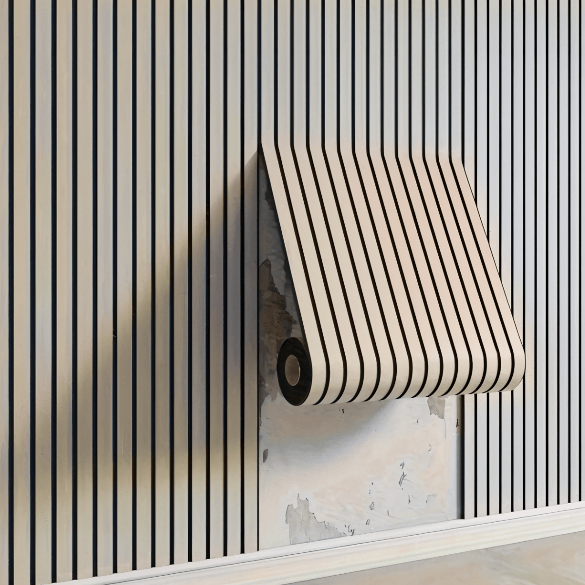 Holzpaneele | 3D Akupanel Selbstklebend | Moderne Wandverkleidung | WallVogue