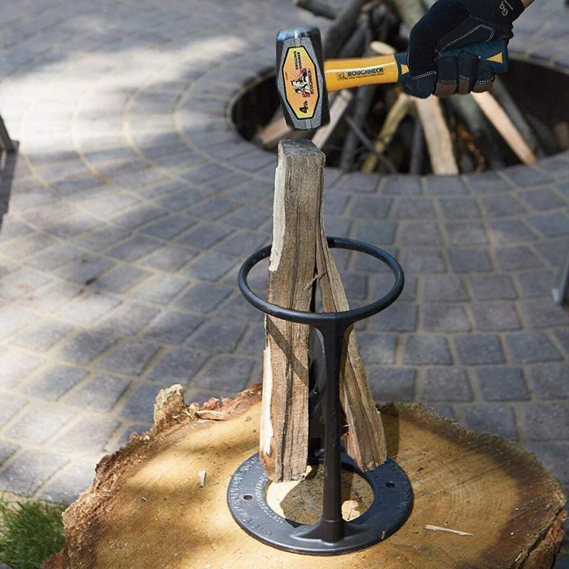 Holzspalter Gusseisen Großformat | Sicherheitsring | Kamin | IronKindling