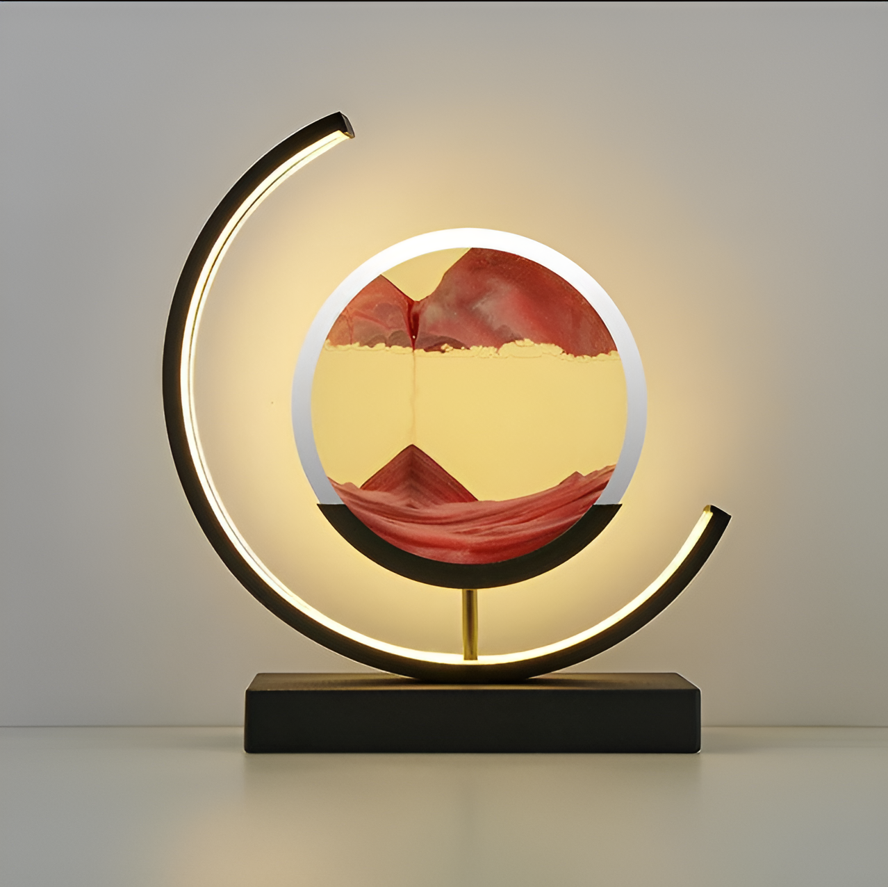 LED písková lampa | Plynoucí pískový obraz | Stmívatelná, uklidňující pískové umění | SandFlow
