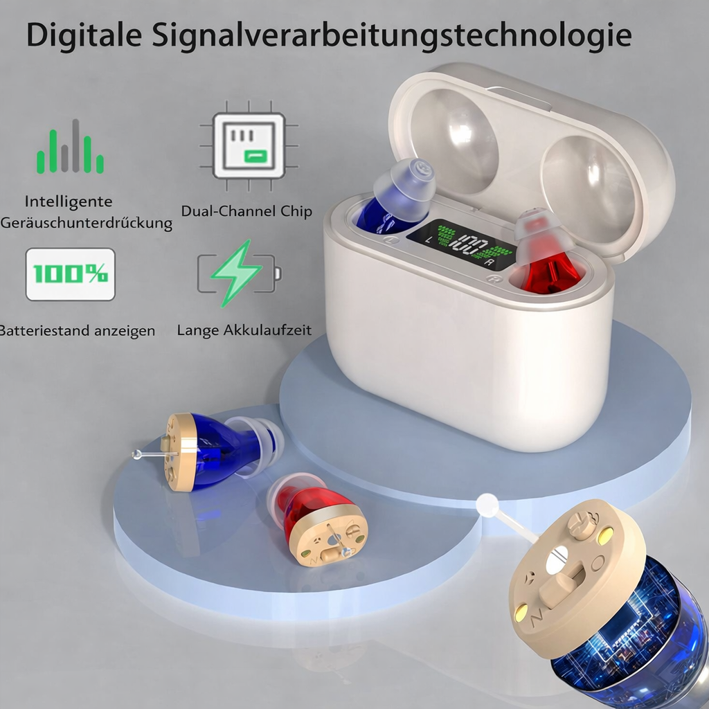 Hörgerät | In-Ear Hörgerät | Klare Sprachverstärkung | HearPro