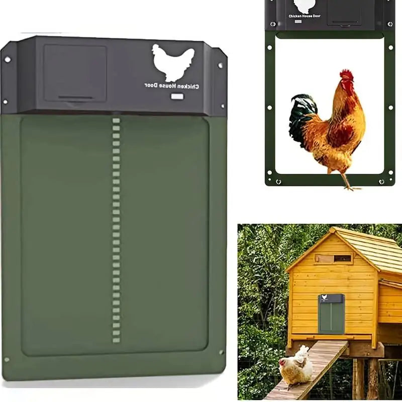 Hühnerstall-Türsystem | Lichtsensor, Wasserdicht | Raubtier-Schutz | HenSafe