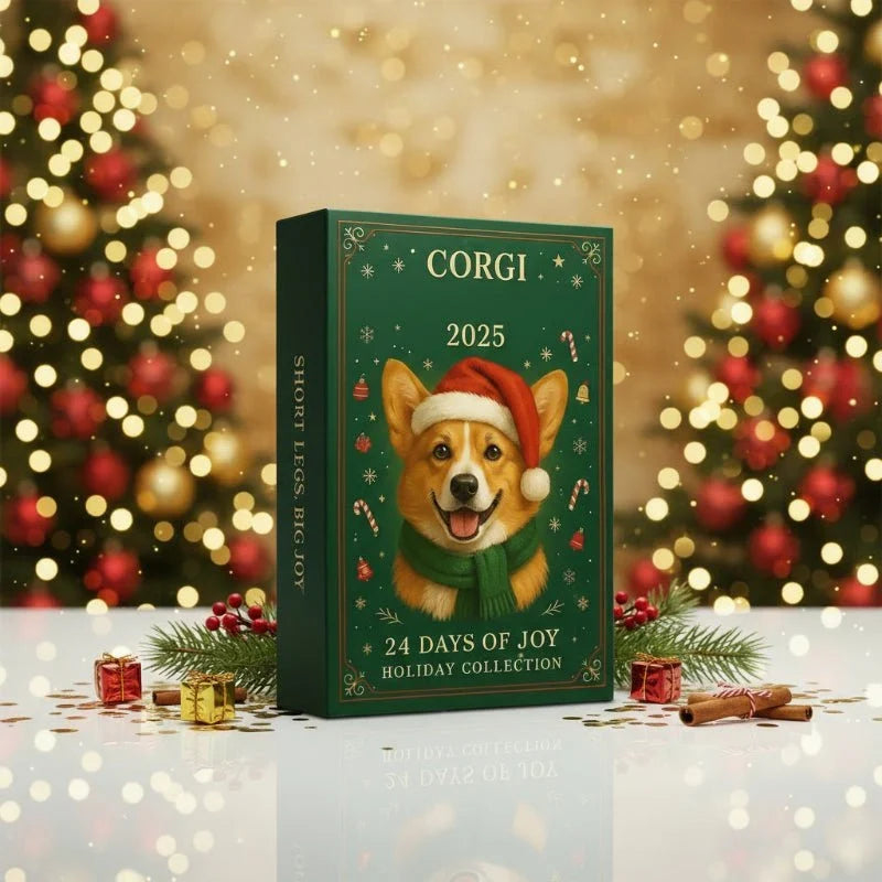 Hunde-Adventskalender Welpenmotiv 24 Fächer mit Leckerli-Überraschungen 2