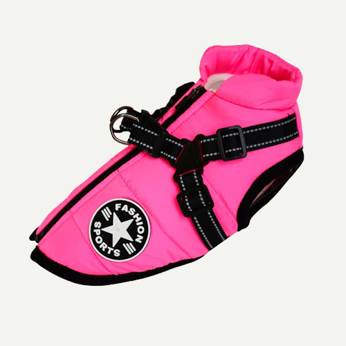 Hundejacke | Wind- & Wasserabweisend | Integriertes Geschirr | DoggyKönig