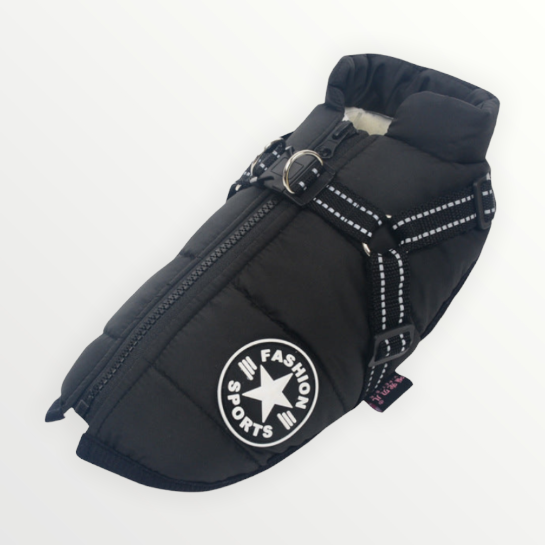 Hundejacke | Wind- & Wasserabweisend | Integriertes Geschirr | DoggyKönig