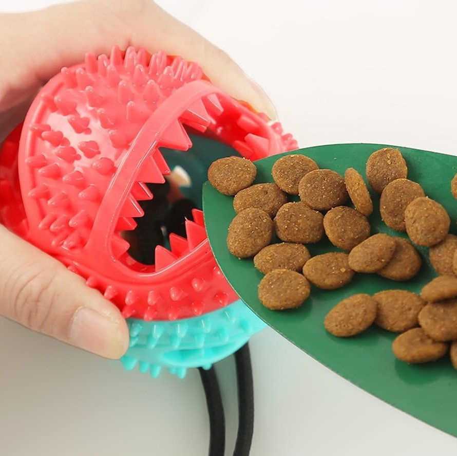 Hundespielzeug | Saugnapf-Ball | Kann mit Leckerlis Befüllt Werden | PlayPaw