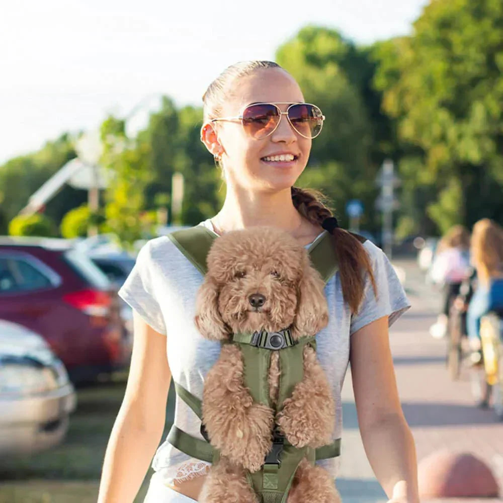Shoulder dog carrier | Padded straps, adjustable | Hands-free | PawCarry