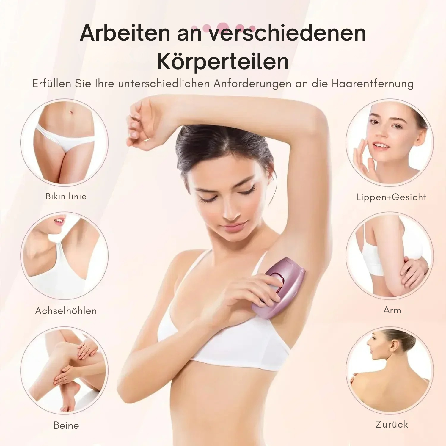 IPL Haarentferner | Schmerzlos | 5 Intensitätsstufen | Langzeit-Haarreduktion