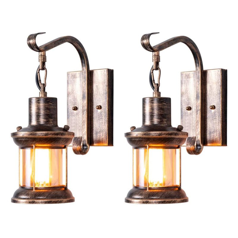 Industrielle Wandlampe Retro Metall hartverdrahtet mit E27-Fassung